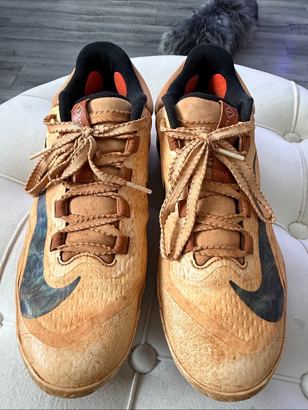 Nike Alpha Men's Baseball Cleats- Tan with Black Accents
